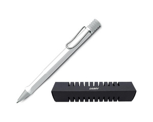 Ручка шариковая  Lamy 219 Safari цвет чернил синий цвет корпуса белый (артикул производителя M16)